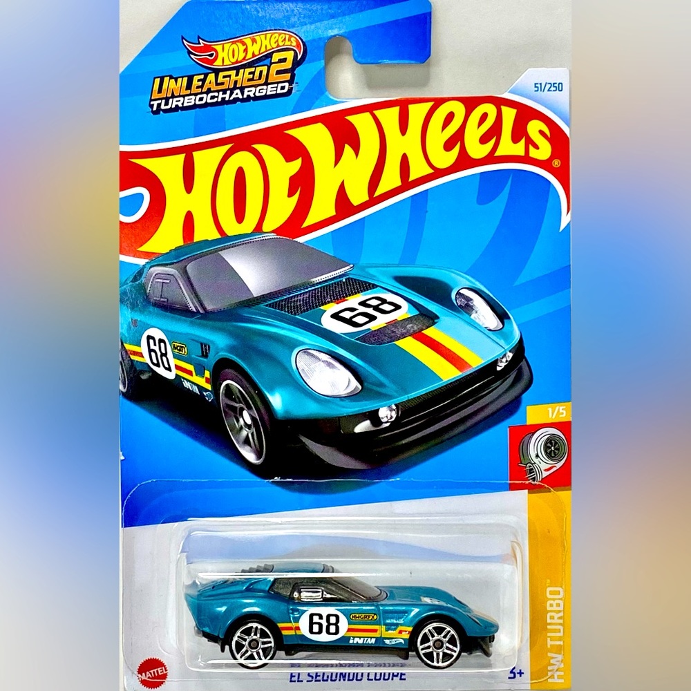 ✅ 🚗 4/$20 🚗 NEW 2024 MATTEL HOT WHEELS 1/5 HW TURBO EL SEGUNDO COUPE #51/250